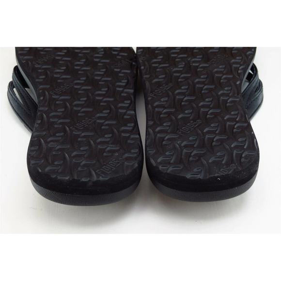 Flojos Sz 6 M Black Flip‎ Flop Synthetic Women Sandals - Picture 6 of 7